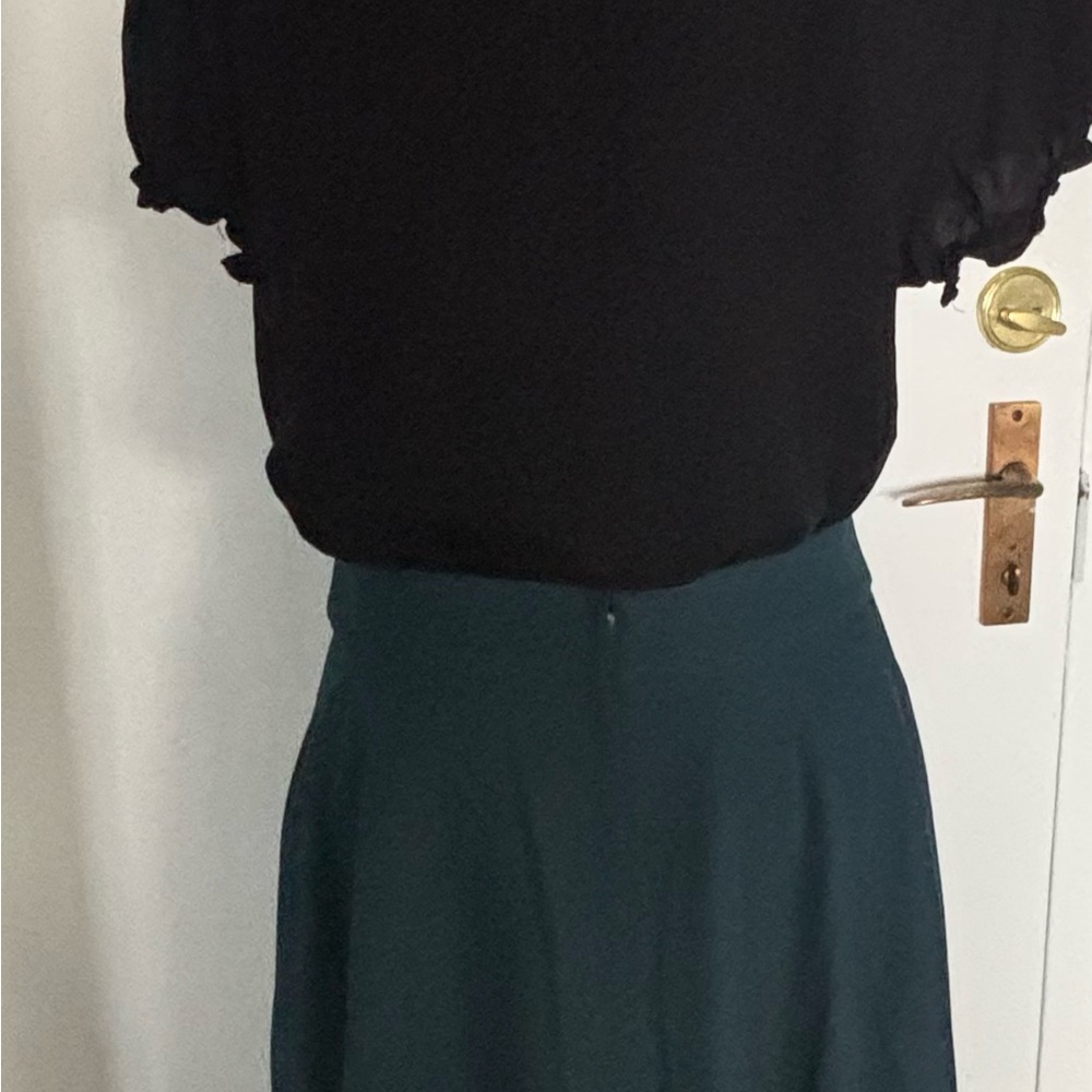 🆕- Banned Book Club 50's Swing Skirt Teal - Picture 7 of 11